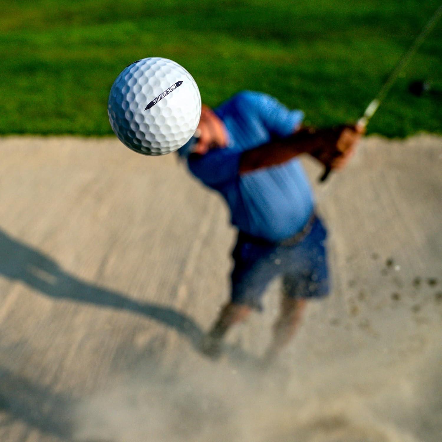 imageKVV 2Piece Golf Balls High Performance Golf Ball for Distance Super Soft One DozenWhite