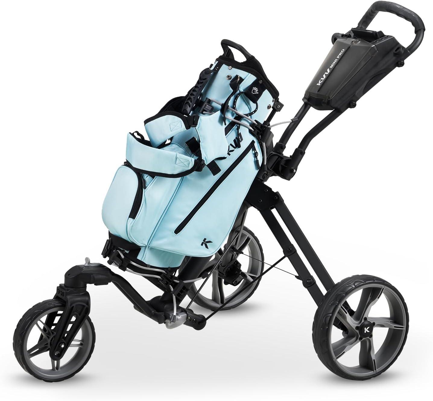 imageKVV Junior Golf Bag Lightweight Golf Stand Bag for Young Players for Ages 4668912 12 and UpBaby Blue