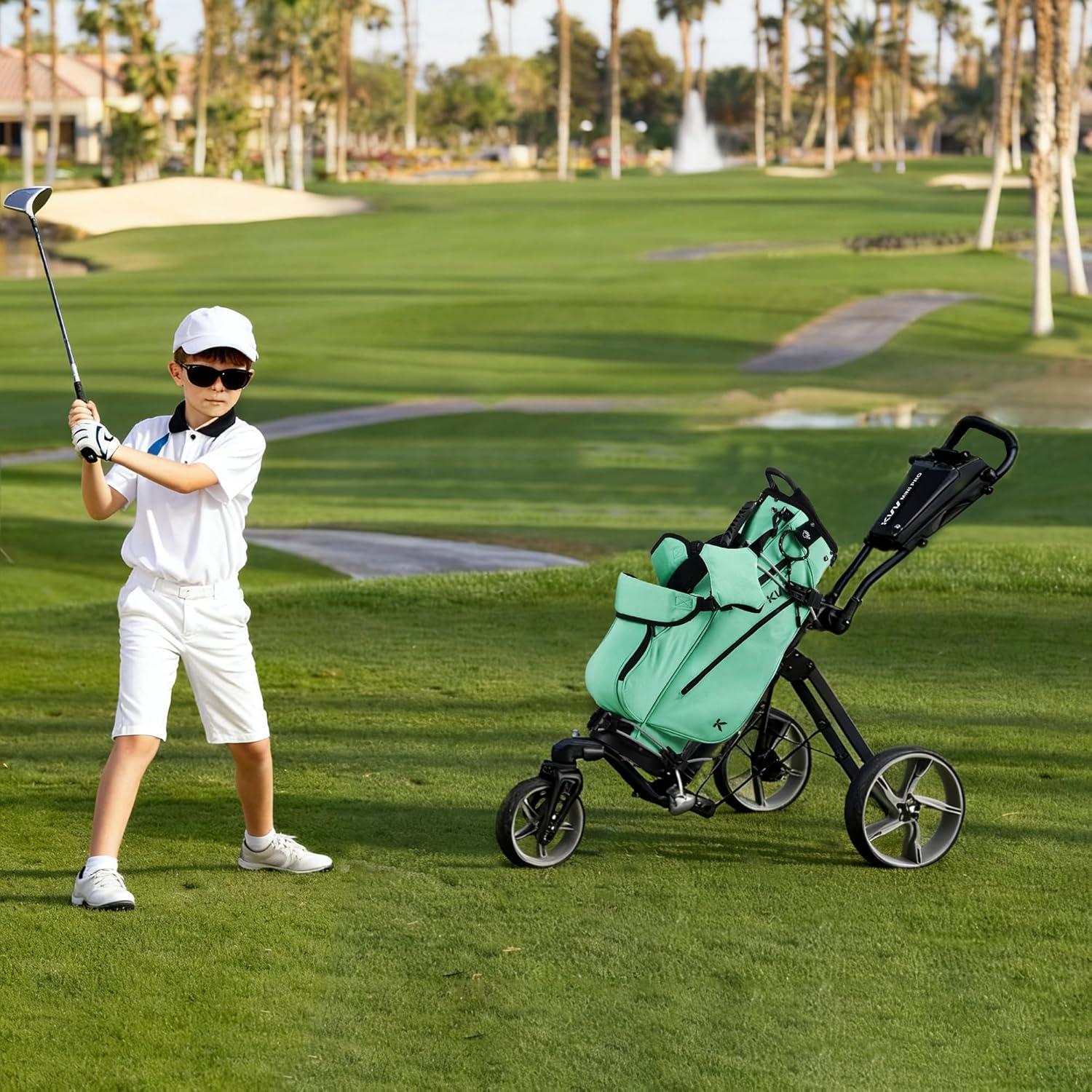 imageKVV Junior Golf Bag Lightweight Golf Stand Bag for Young Players for Ages 4668912 12 and UpLagon