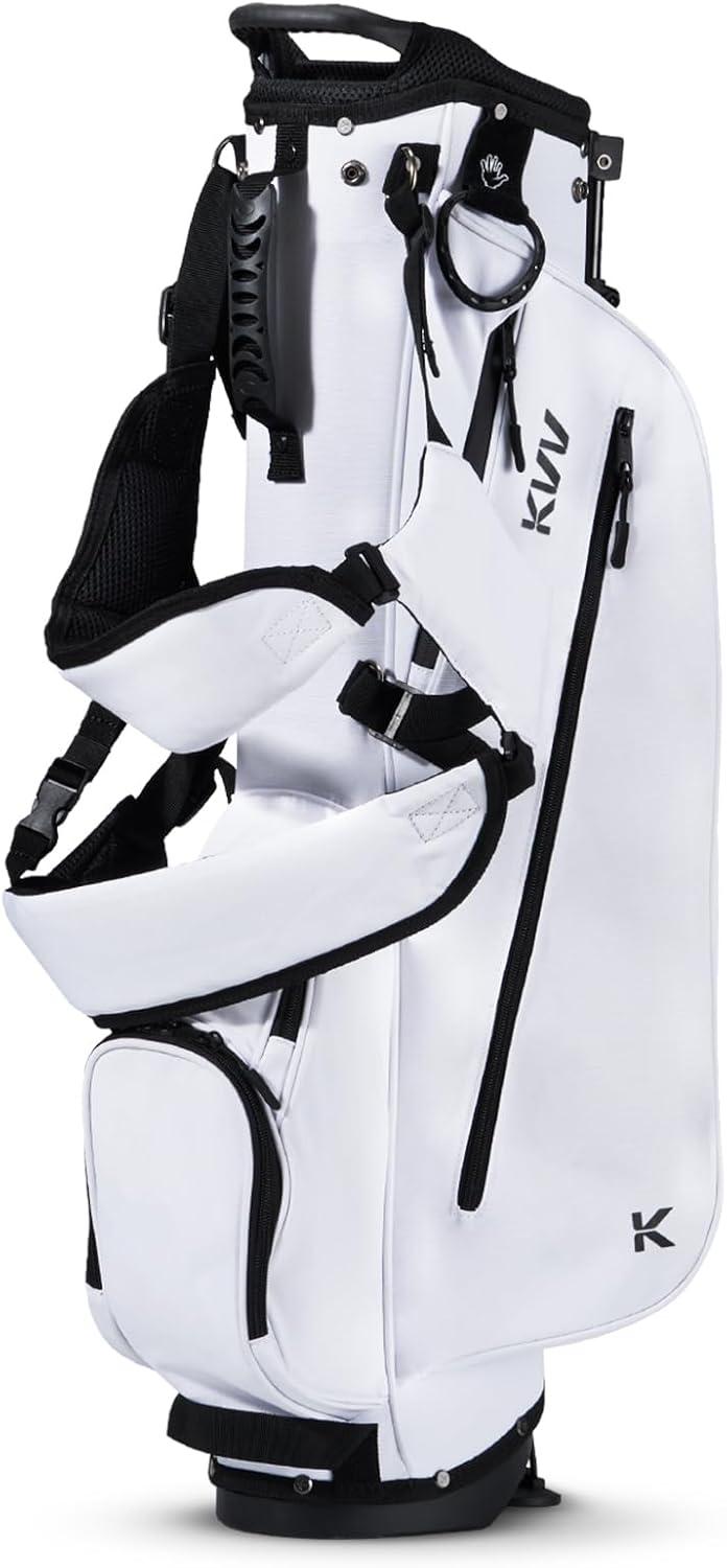 imageKVV Junior Golf Bag Lightweight Golf Stand Bag for Young Players for Ages 4668912 12 and UpWhite