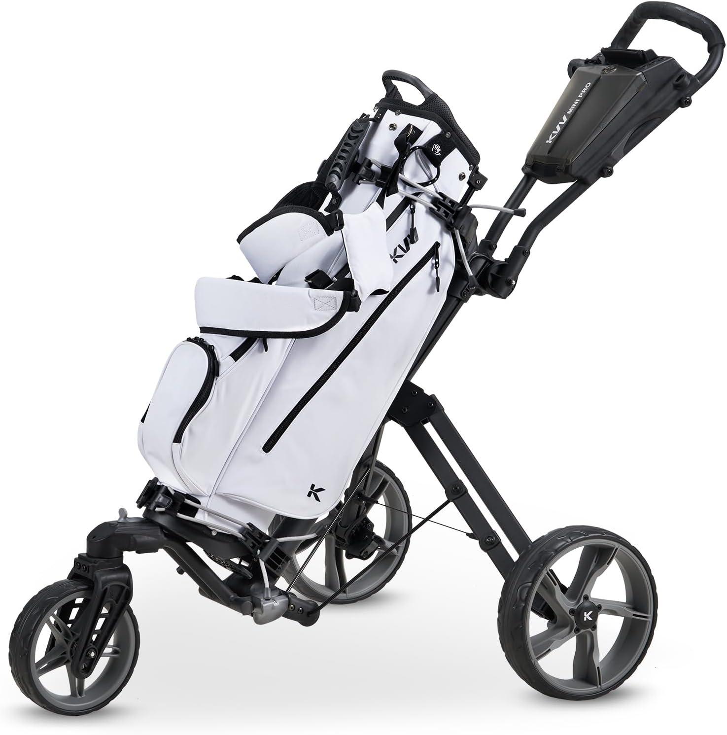imageKVV Junior Golf Bag Lightweight Golf Stand Bag for Young Players for Ages 4668912 12 and UpWhite