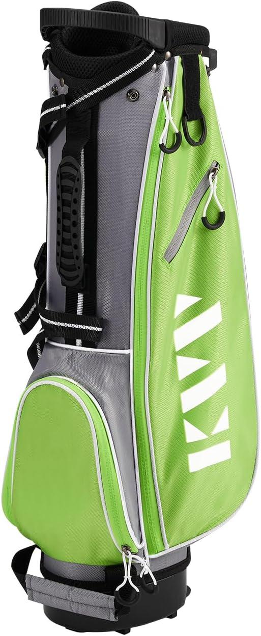 imageKVV Junior Golf Stand Bag Lightweight Golf Stand Bag for Children Kids Ages 46791012Lime