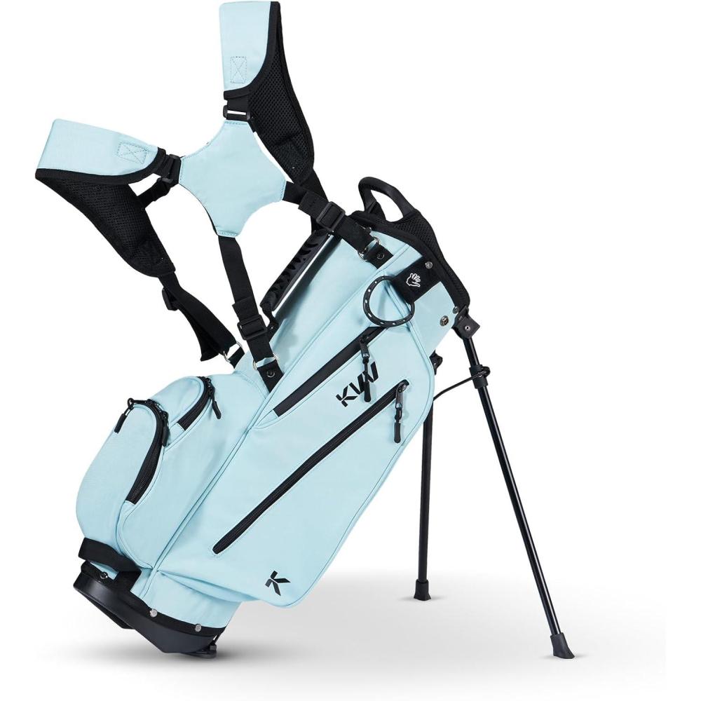 imageKVV Junior Golf Bag Lightweight Golf Stand Bag for Young Players for Ages 4668912 12 and UpBaby Blue