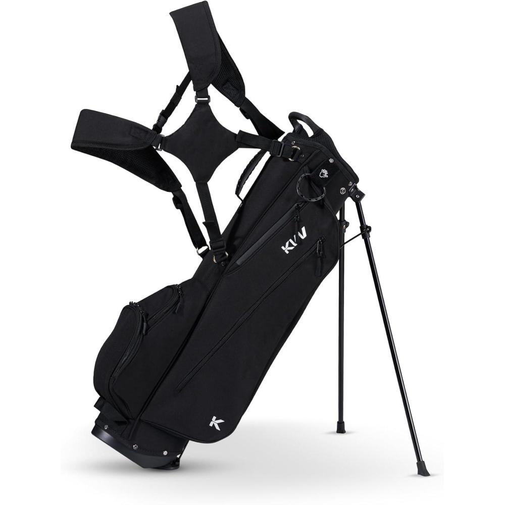 imageKVV Junior Golf Bag Lightweight Golf Stand Bag for Young Players for Ages 4668912 12 and UpBlack