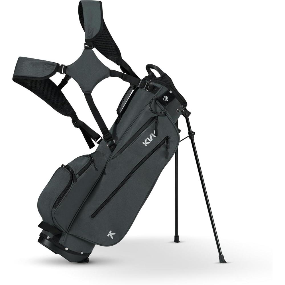 imageKVV Junior Golf Bag Lightweight Golf Stand Bag for Young Players for Ages 4668912 12 and UpCharcoal