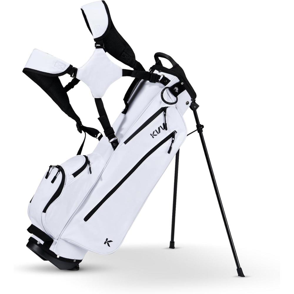 imageKVV Junior Golf Bag Lightweight Golf Stand Bag for Young Players for Ages 4668912 12 and UpWhite