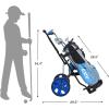KVV 2-Wheel Junior Golf Cart for 3-10 Years Old Adjustable Upper Bracket(Blue/Black)