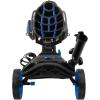 KVV 3 Wheel 360 Rotating Front Wheel Golf Push Cart Open and Close in ONE Second-Free Umbrella Holder Included(Blue/Black)