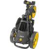 KVV 3 Wheel 360 Rotating Front Wheel Golf Push Cart Open and Close in ONE Second-Free Umbrella Holder Included(Yellow/Charcoal)