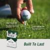 KVV Bamboo Golf Tees – 18-Pack in Cigarette-Style Case, 3-1/4 Inch for Drivers, Irons & Hybrids – Durable, Sustainable & Stylish Golf Tees for All Golfers(Green)