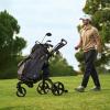 KVV Electric Golf Push Cart with Remote Control, Super Compact and Lightweight Electric Golf Cart,Smallest Folding Size Electric Golf Cart, Suitable for All Terrains, and （Charcoal）(Charcoal)