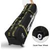 KVV Hi-Protective Golf Travel Bag with Extra Padded Top, Foldable Golf Travel Cover with Wheels, Multiple Handles and Pockects for Storage, Travel Golf Bags Designed for Airlines