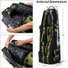 KVV Hi-Protective Golf Travel Bag with Extra Padded Top, Foldable Golf Travel Cover with Wheels, Multiple Handles and Pockects for Storage, Travel Golf Bags Designed for Airlines