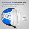 KVV Junior Complete Golf Club Set for Kids/Children Right Hand, Includes Oversize Driver, Irons, Putter, Head Cover, Portable Golf Stand Bag(Blue 11-13)