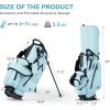 KVV Junior Golf Bag, Lightweight Golf Stand Bag for Young Players for Ages 4-6,6-8,9-12, 12 and Up(Baby Blue)