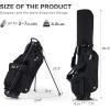 KVV Junior Golf Bag, Lightweight Golf Stand Bag for Young Players for Ages 4-6,6-8,9-12, 12 and Up(Black)