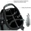 KVV Junior Golf Bag, Lightweight Golf Stand Bag for Young Players for Ages 4-6,6-8,9-12, 12 and Up(Charcoal)