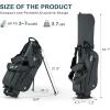 KVV Junior Golf Bag, Lightweight Golf Stand Bag for Young Players for Ages 4-6,6-8,9-12, 12 and Up(Charcoal)