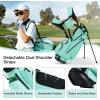 KVV Junior Golf Bag, Lightweight Golf Stand Bag for Young Players for Ages 4-6,6-8,9-12, 12 and Up(Lagon)