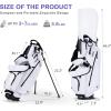 KVV Junior Golf Bag, Lightweight Golf Stand Bag for Young Players for Ages 4-6,6-8,9-12, 12 and Up(White)