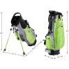 KVV Junior Golf Stand Bag, Lightweight Golf Stand Bag for Children Kids Ages 4-6/7-9/10-12(Lime)