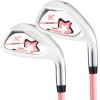 KVV Junior Right Hand Golf Club Set, 4/5-Piece Set for Kids Ages 4-6/7-9/10-12