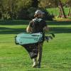 KVV Lightweight Golf Stand Bag with 7 Way Full-Length Dividers, 5 Zippered Pockets, Automatically Adjustable Dual Straps，Elegant Design(Lagon)