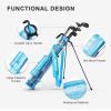 KVV Lightweight Sunday Golf Stand Bag, Colorful Fashion Pitch and Putt Golf Bag(Blue)