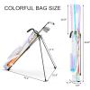 KVV Lightweight Sunday Golf Stand Bag, Colorful Fashion Pitch and Putt Golf Bag(Holographic)