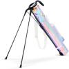 KVV Lightweight Sunday Golf Stand Bag, Colorful Fashion Pitch and Putt Golf Bag(Holographic)