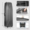 KVV Solid ABS Shell Hard Sided Golf Travel Case with Super Easy Rolling Wheels Ultimate Protection