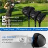 KVV Ultra Lightweight Club Set with Graphite Shafts, Titanium Driver, 11-Piece PVD Coated Clubs, 5-S# Irons, Right-Handed for Men No Golf Bag Included