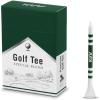 KVV Bamboo Golf Tees – 18-Pack in Cigarette-Style Case, 3-1/4 Inch for Drivers, Irons & Hybrids – Durable, Sustainable & Stylish Golf Tees for All Golfers(Green)