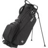 KVV Lightweight Golf Stand Bag with 7 Way Full-Length Dividers, 5 Zippered Pockets, Automatically Adjustable Dual Straps，Elegant Design(Black)