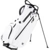 KVV Lightweight Golf Stand Bag with 7 Way Full-Length Dividers, 5 Zippered Pockets, Automatically Adjustable Dual Straps，Elegant Design(White)