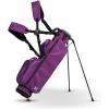 KVV Lightweight Pitch and Putt Golf Bag with Stand, Adjustable Dual Straps, Golf Stand Bag for Extra Storage in a Smaller Size(Dramatic Magenta)