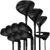 KVV Ultra Lightweight Club Set with Graphite Shafts, Titanium Driver, 11-Piece PVD Coated Clubs, 5-S# Irons, Right-Handed for Men No Golf Bag Included
