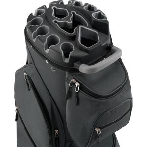 KVV 14 Way Top-Molded Organizer Cart Bag with Rain Cover, Full Length Divider, Spacious Cooler Pockets(Dark Grey)