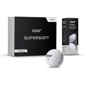 KVV 2-Piece Golf Balls, High Performance Golf Ball for Distance Super Soft, One Dozen(White)