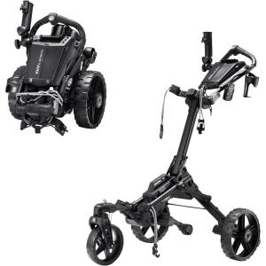 KVV Electric Golf Push Cart with Remote Control, Super Compact and Lightweight Electric Golf Cart,Smallest Folding Size Electric Golf Cart, Suitable for All Terrains, and （Charcoal）(Charcoal)