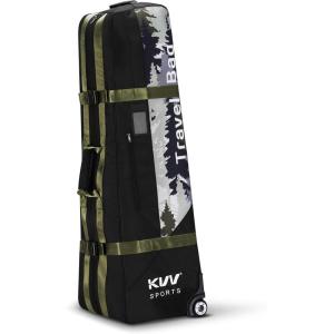 KVV Hi-Protective Golf Travel Bag with Extra Padded Top, Foldable Golf Travel Cover with Wheels, Multiple Handles and Pockects for Storage, Travel Golf Bags Designed for Airlines