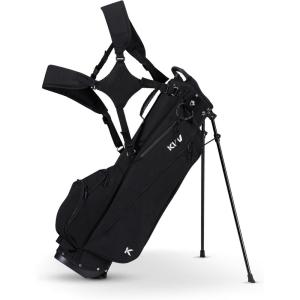KVV Junior Golf Bag, Lightweight Golf Stand Bag for Young Players for Ages 4-6,6-8,9-12, 12 and Up(Black)