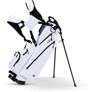 KVV Junior Golf Bag, Lightweight Golf Stand Bag for Young Players for Ages 4-6,6-8,9-12, 12 and Up(White)