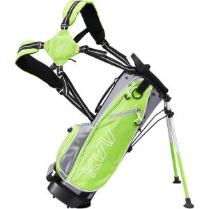 KVV Junior Golf Stand Bag, Lightweight Golf Stand Bag for Children Kids Ages 4-6/7-9/10-12(Lime)