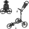KVV 3 Wheel Compact Flat Folding Design Golf Push-Pull Cart with Lightweight and Sturdy Aluminum Frame(Charcoal)