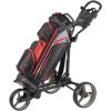 KVV 3 Wheel Compact Flat Folding Design Golf Push-Pull Cart with Lightweight and Sturdy Aluminum Frame(Charcoal)