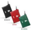 KVV Premium Waterproof Golf Pouch – PU Leather Accessory Bag with Velvet Lining | Compact & Durable Design for Golf Essentials(Black)