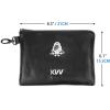 KVV Premium Waterproof Golf Pouch – PU Leather Accessory Bag with Velvet Lining | Compact & Durable Design for Golf Essentials(Black)