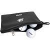KVV Premium Waterproof Golf Pouch – PU Leather Accessory Bag with Velvet Lining | Compact & Durable Design for Golf Essentials(Black)