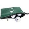 KVV Premium Waterproof Golf Pouch – PU Leather Accessory Bag with Velvet Lining | Compact & Durable Design for Golf Essentials(Green)